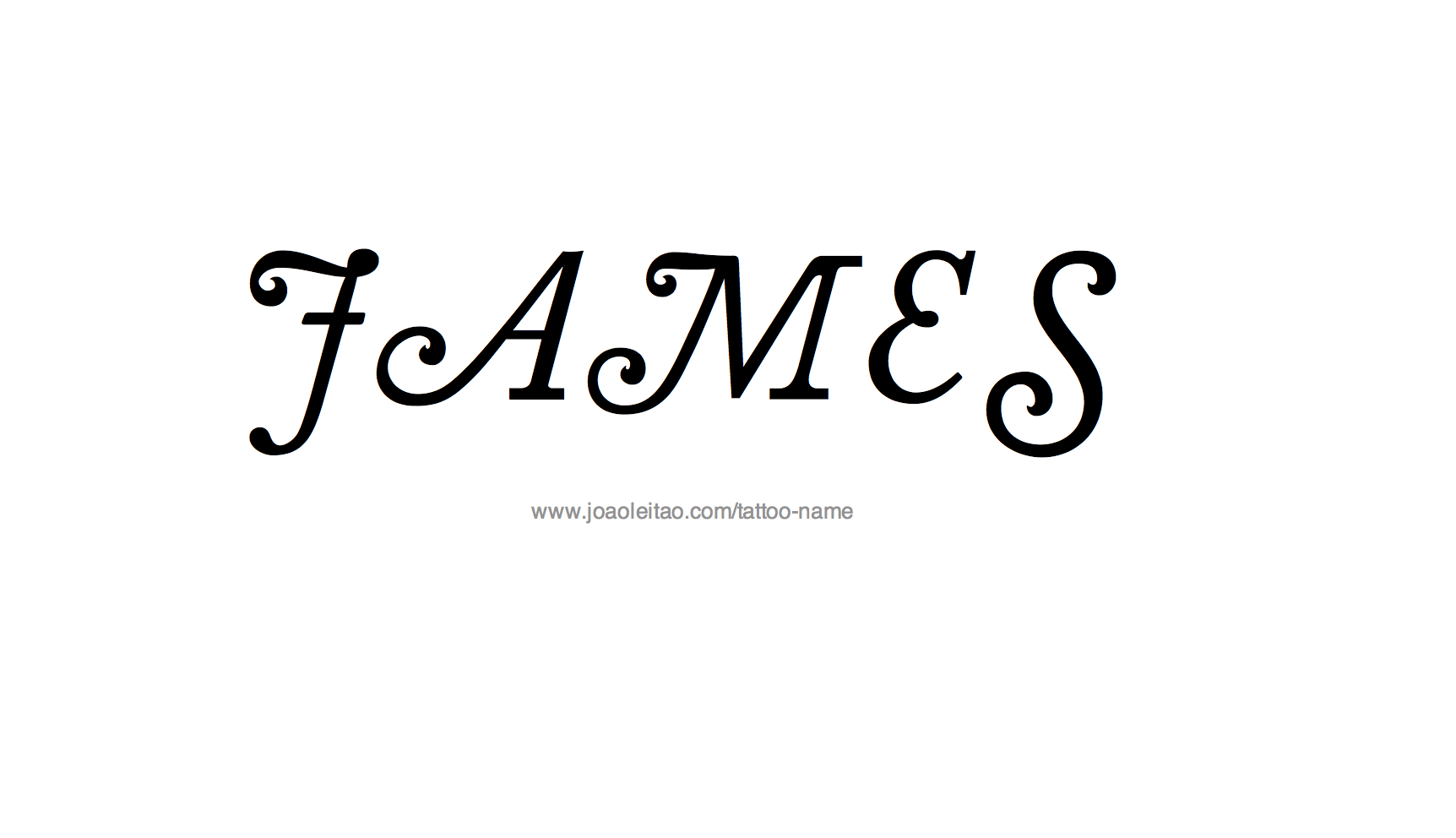 James Name Tattoo Designs